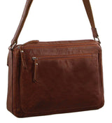 Milleni Nappa Leather Multi-Pocket Crossbody Bag