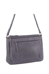 Nappa Leather Multi-Pocket Crossbody Bag