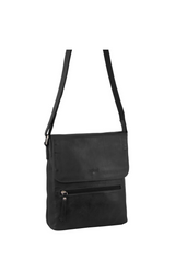 Milleni Nappa Leather Crossbody Bag with Flap