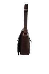 Rustic Leather Messenger Bag