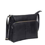 Baron Embossed Heritage Leather Crossbody Bag