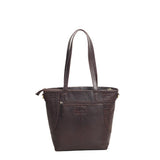 Baron Embossed Heritage Collection Large Leather Shoulder Bag