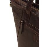 Baron Embossed Heritage Collection Large Leather Shoulder Bag