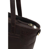 Baron Embossed Heritage Collection Large Leather Shoulder Bag