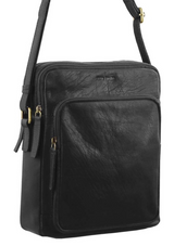 Pierre Cardin Rustic Leather Cross- Body Bags