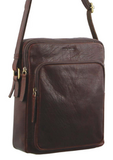 Pierre Cardin Rustic Leather Cross- Body Bags
