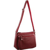 Milleni Nappa Leather Multi-Pocket Crossbody Bag