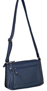 Milleni Nappa Leather Multi-Pocket Crossbody Bag