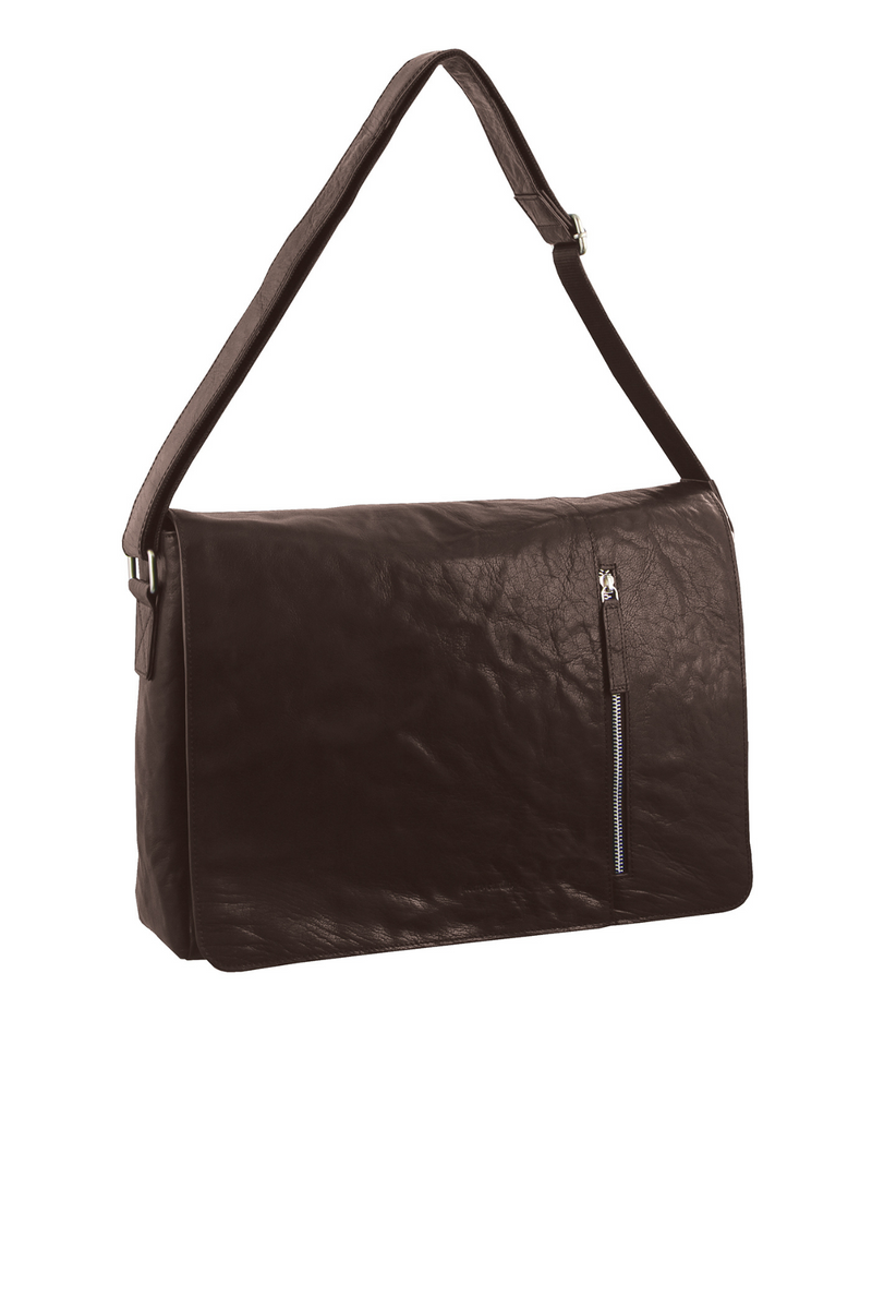 Rustic Leather Messenger Bag