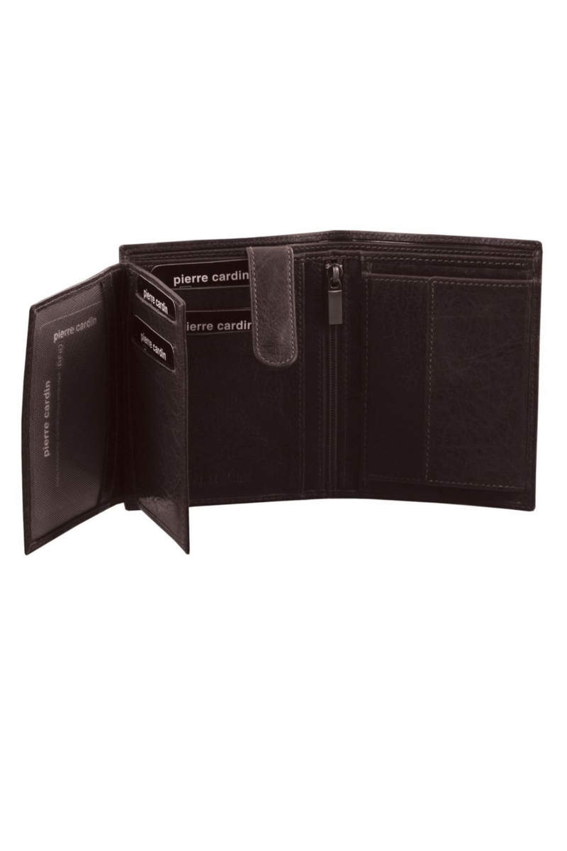 Rustic Leather Tri-Fold Men's Wallet