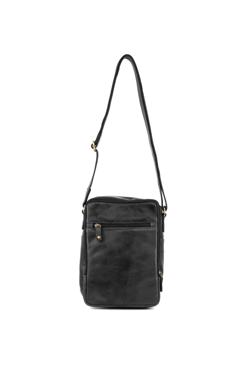 Rustic Leather Crossbody Bag