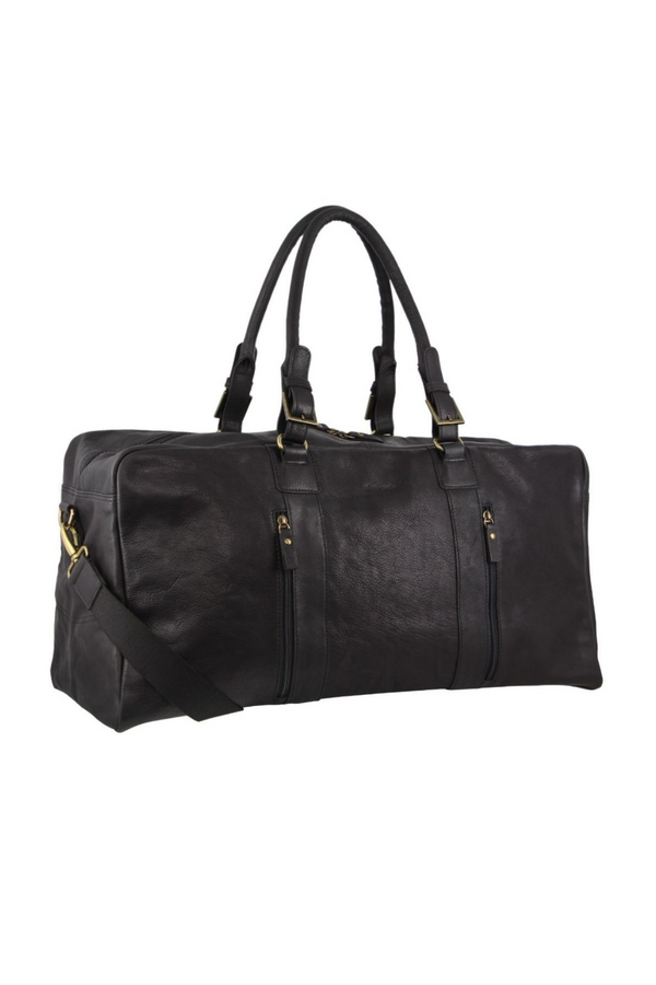 Rustic Leather Weekender