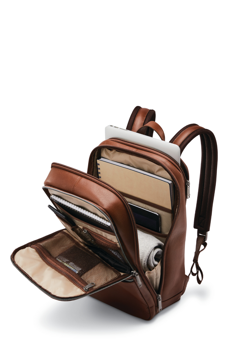 classic leather backpack amazon Samsonite Classic Leather Backpack – David Mills Luggage