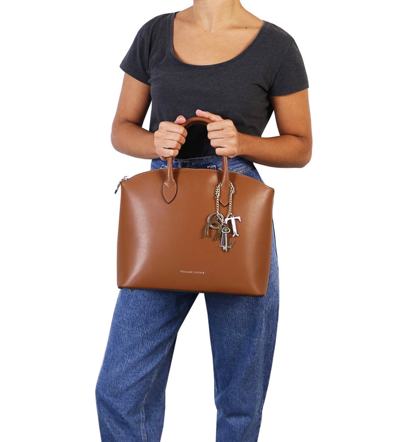 TL Keyluck Leather Tote