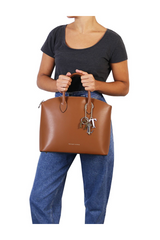 KeyLuck Leather Tote