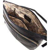 Baron Embossed Heritage Leather Crossbody Bag