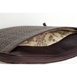Baron Embossed Heritage Collection Large Leather Bucket Bag