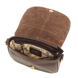 Baron Embossed Heritage Collection Leather Crossbody Bag