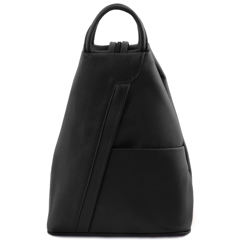 Shanghai Backpack- Hammered leather