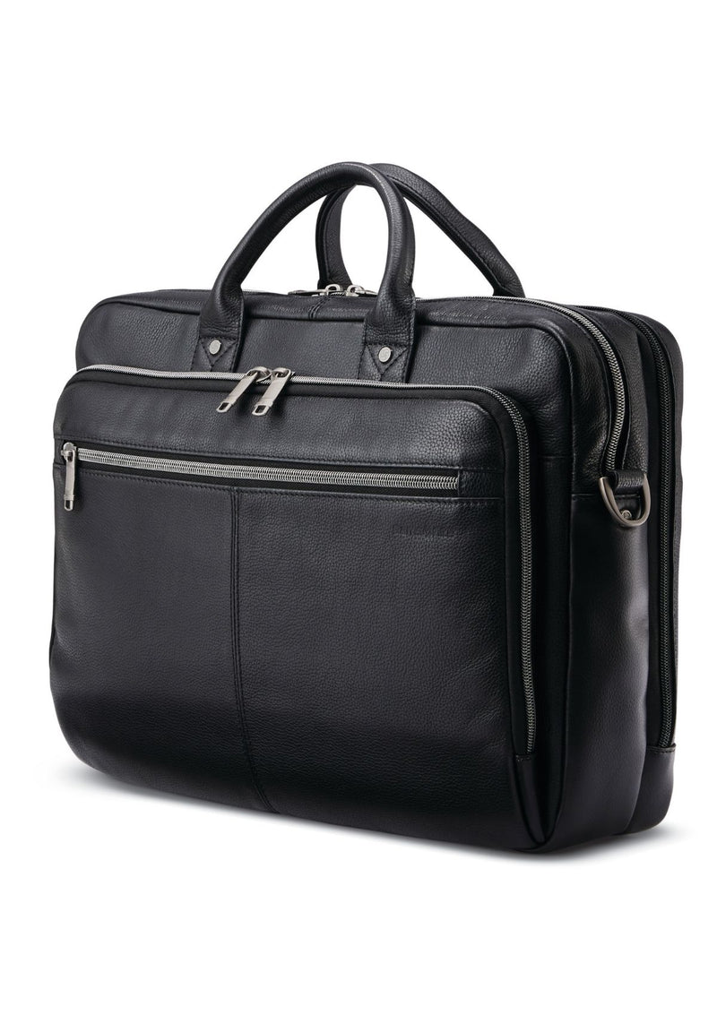 Sam Classic Leather Toploader Briefcase