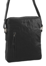 Pierre Cardin Rustic Leather Cross-Body Bag