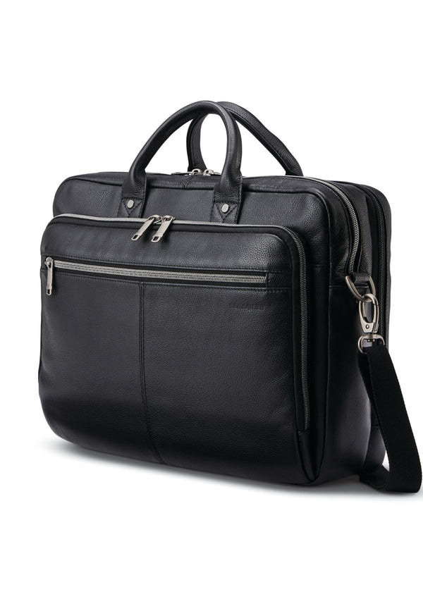 Sam Classic Leather Toploader Briefcase