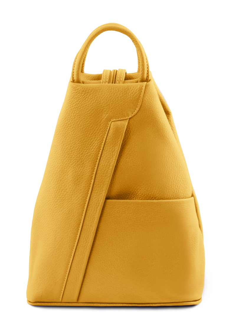 Shanghai Backpack- Hammered leather