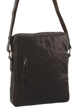 Pierre Cardin Rustic Leather Cross-Body Bag