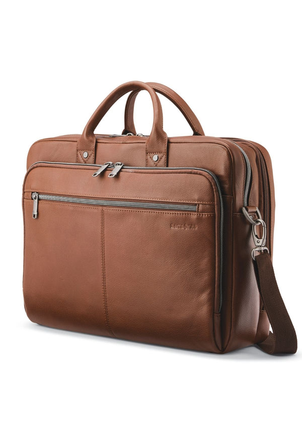 Sam Classic Leather Toploader Briefcase