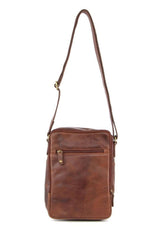 Rustic Leather Cross-Body Bag